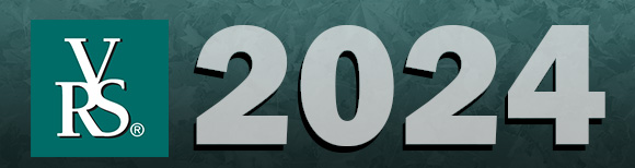 The VRS logo next to large text reading 2024.