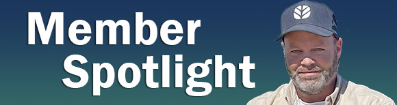 A head-and-shoulders portrait photo of Keith Schinabeck next to text reading Member Spotlight.