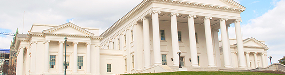 The capitol building of the Commonwealth of Virginia, USA, designed by Thomas Jefferson.